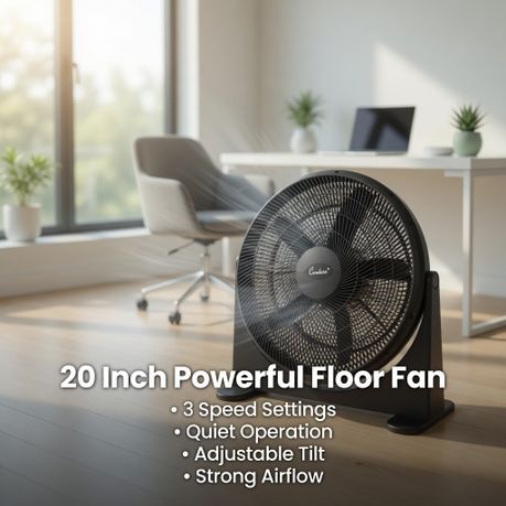 230V - 5 Blades Adjustable Angle Electric Floor Fan