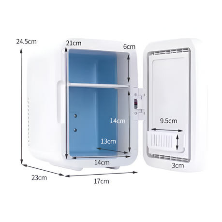 75W 4L Indoor Mini Beauty Bar Fridge with LED Mirror