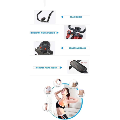 Air Walker Slim Strider - Low-Impact Full-Body Elliptical Stepper