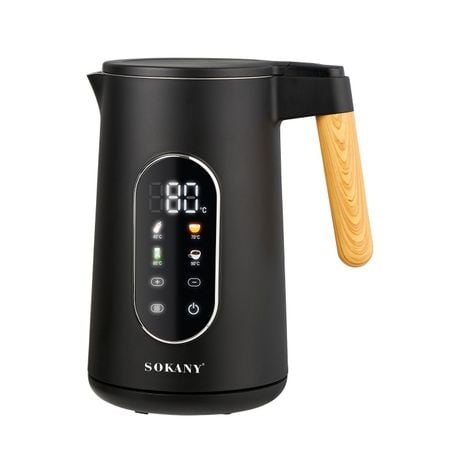 Sokany Automatic Shut-off Portable Smart Digital Electric Kettle 1.7L