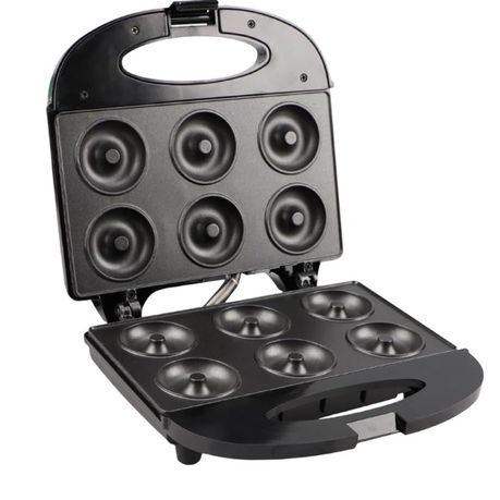 Automatic Electric Non-stick Desserts Mini Round Donut Maker Machine-6Holes