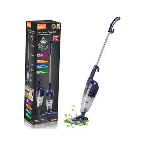 Handheld & Push Rod Cordles Vacuum Cleaner 2 in 1 Strong Suction 600W -RAF - Blue