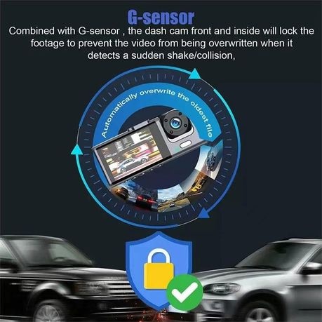 Gravity Sensor Traffic Recorder With Seamless Loop Video - Black