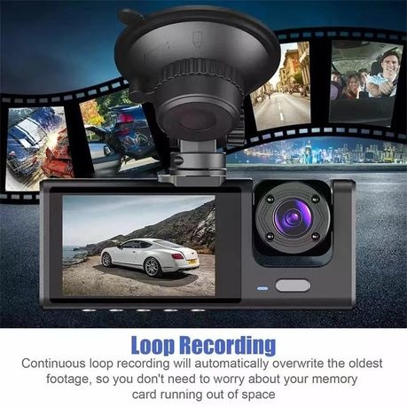 Gravity Sensor Traffic Recorder With Seamless Loop Video - Black