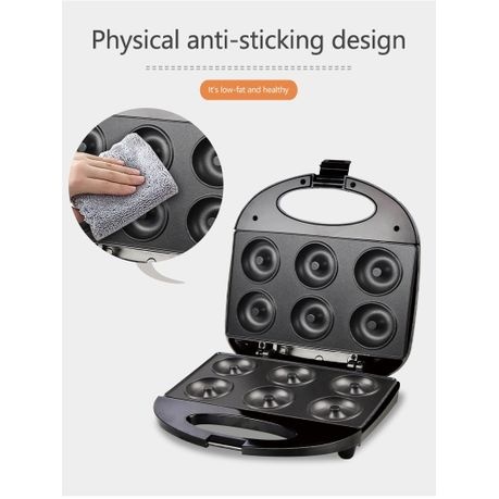 Automatic Electric Non-stick Desserts Mini Round Donut Maker Machine-6Holes