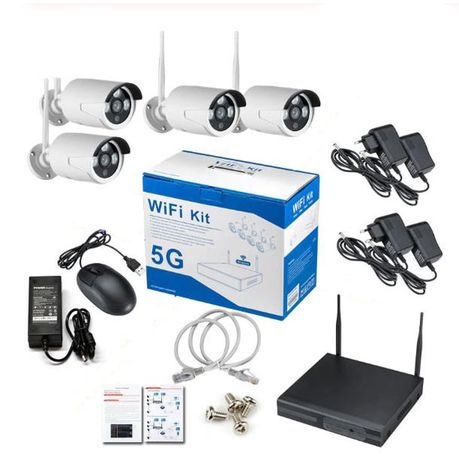 Security IP Camera WIFI CCTV System with 4CH 1080P HD Wireless NVR Kit