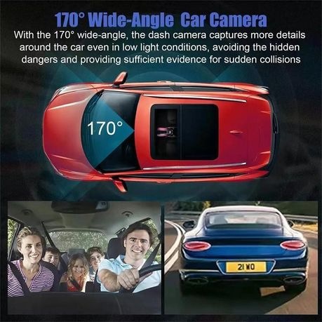 Gravity Sensor Traffic Recorder With Seamless Loop Video - Black