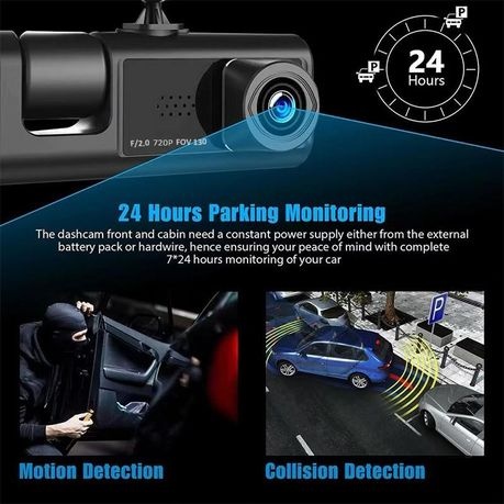 Gravity Sensor Traffic Recorder With Seamless Loop Video - Black