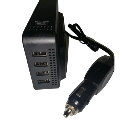 Power Car Inverter 300W DC 12V to 220V AC with 4 USB Charger Pods