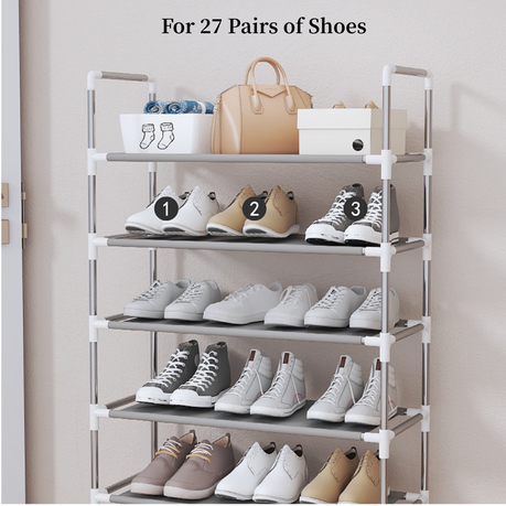 9 Tiers Shoe Rack Sturdy Shoe Organizer for Entryway Closet Bedroom