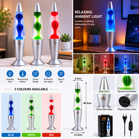 Motion Lava Lamp - H 40.5cm - Blue
