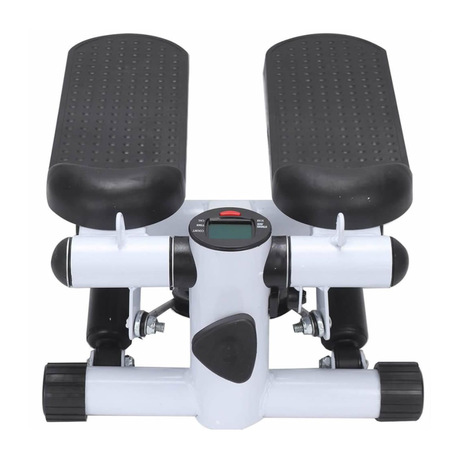 Stepper Exercise Machine with Resistance Bands and LCD Monitor