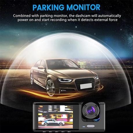 Gravity Sensor Traffic Recorder With Seamless Loop Video - Black