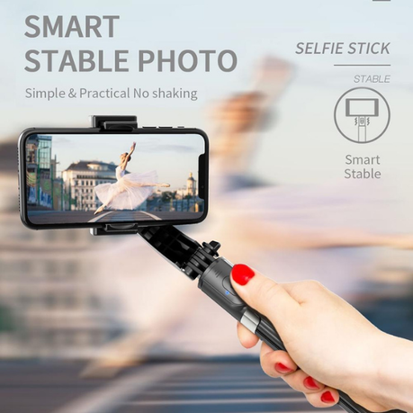 L08 Gimbal Stabilizer Stand Anti-Shake Bluetooth Remote Selfie Stick Tripod
