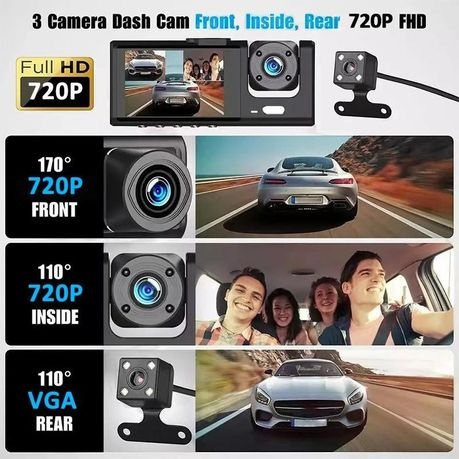 Gravity Sensor Traffic Recorder With Seamless Loop Video - Black