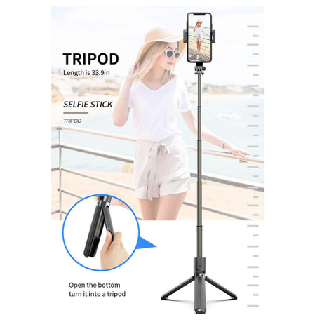 L08 Gimbal Stabilizer Stand Anti-Shake Bluetooth Remote Selfie Stick Tripod