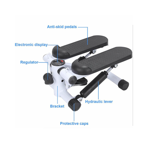Stepper Exercise Machine with Resistance Bands and LCD Monitor