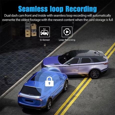 Gravity Sensor Traffic Recorder With Seamless Loop Video - Black
