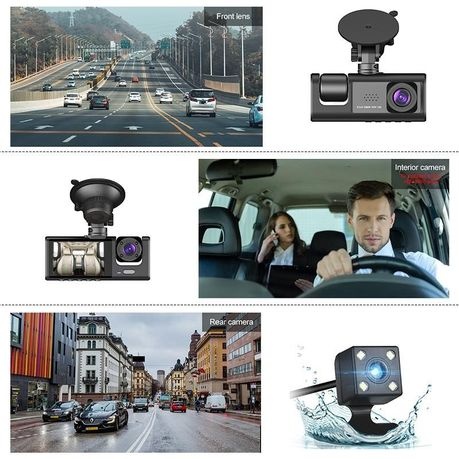 Gravity Sensor Traffic Recorder With Seamless Loop Video - Black