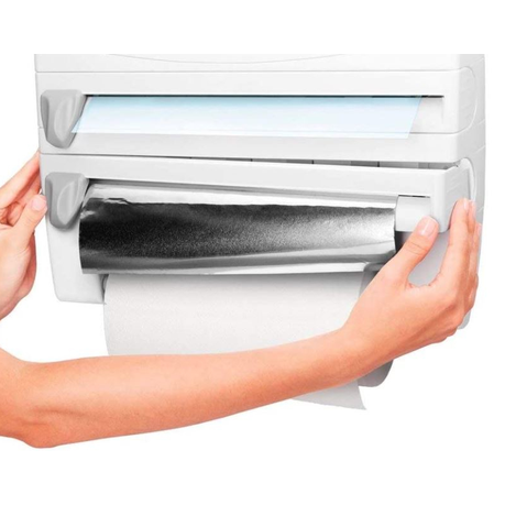 Kitchen Roll Holder, Roll 'n roll Foil Dispenser & Paper Towel Holder