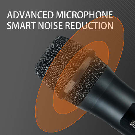 Wireless 4-Mic Rechargeable Vocal Set with Receiver