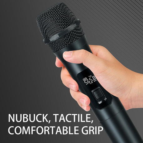 Wireless 4-Mic Rechargeable Vocal Set with Receiver