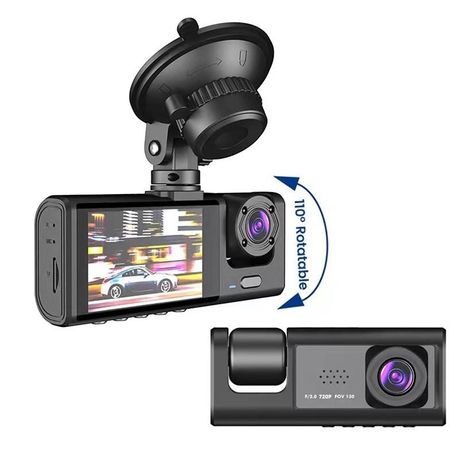 Gravity Sensor Traffic Recorder With Seamless Loop Video - Black