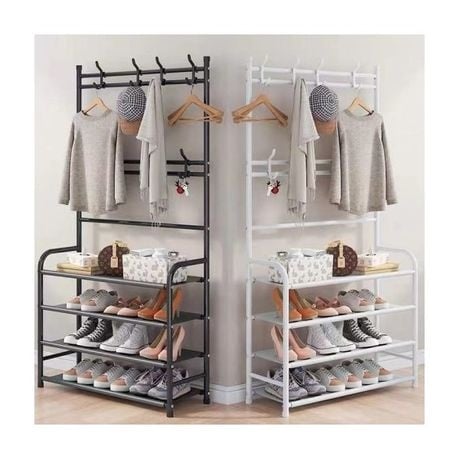 5 Layer Clothes And Shoe Rack - Black