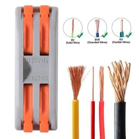 50 Piece Quick Splicing Butt Compact Wire Connectors