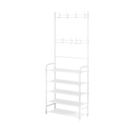 5 Layer Clothes And Shoe Rack - Black