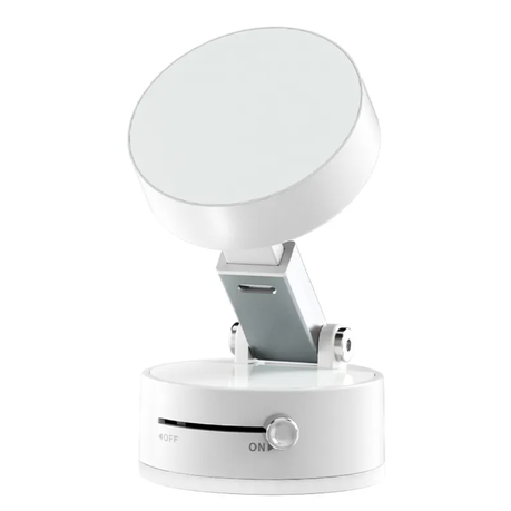 Portable Cell Phone Stand Vacuum Magnetic - White