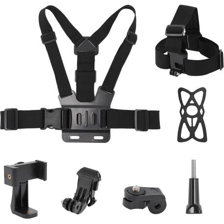Chest Strap Harness Mount Head Strap Holder Kit for GoPro/Action Cameras