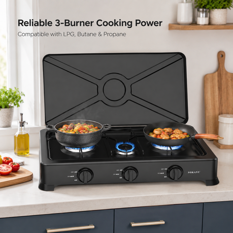 Sokany Gas Stove (3 Burner) - SK-07003