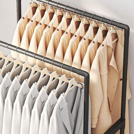 Black Household Coat Rack on Wheels
