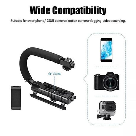 Handheld Camera Stabilizer Fill Light Microphone Video Making Kit
