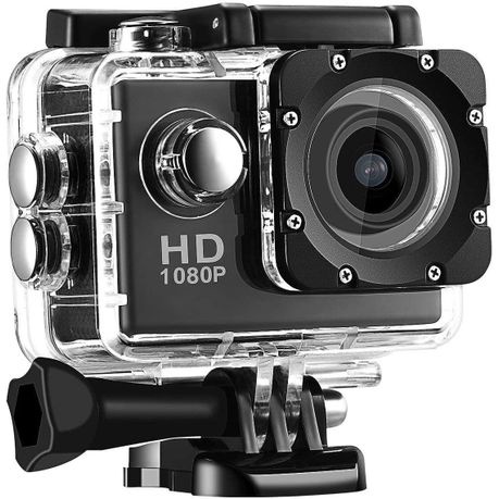 GB Waterproof HD Sports Camera 1080P - Black