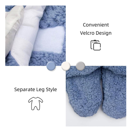 Blue Baby Swaddle Sleeping Bag - Warm & Cozy Infant Wrap Blanket