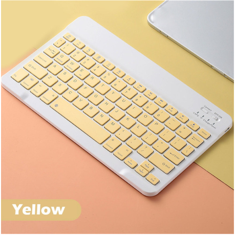 10in-Mini Portable Wireless Bluetooth Universal Ultra-thin Mouse Keyboard - Green