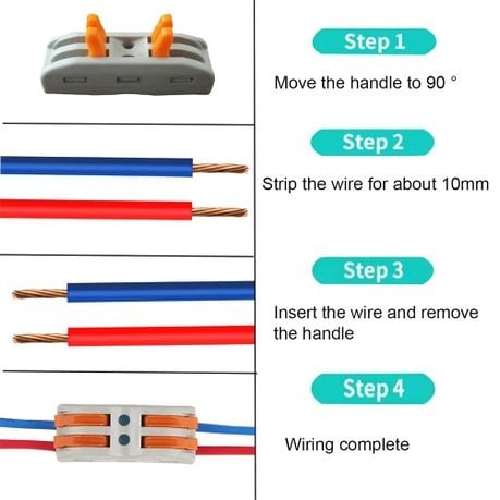50 Piece Quick Splicing Butt Compact Wire Connectors