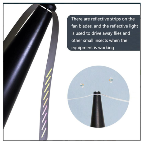 2-in-1 Fly Sweeper Table Fan Against Flies and Wasps