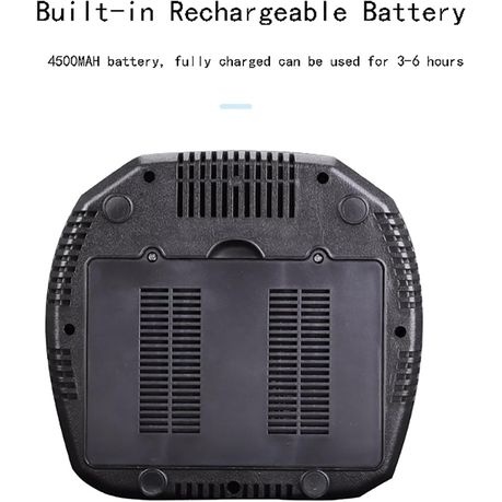 Portable Rechargeable Solar Fan With LED Lights
