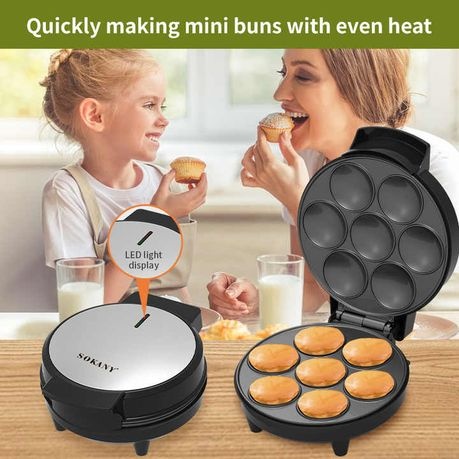 Sokany Non Stick Cupcake Maker With 7 Holes 1000W