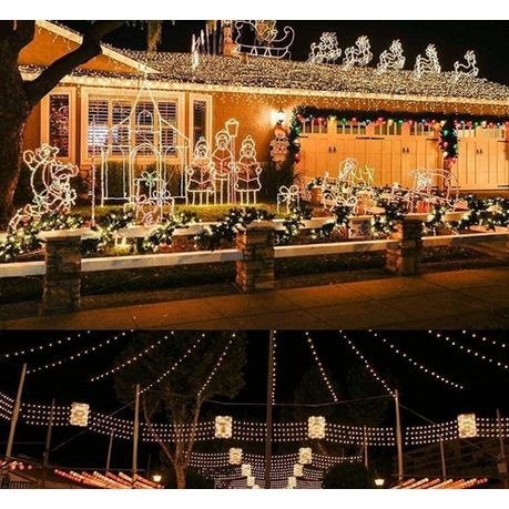Outdoor Waterproof LED Solar Fairy String Light 200leds-Warm White -20M