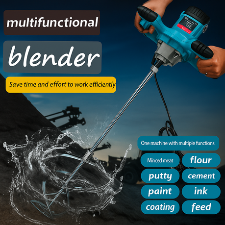 Cement & Sand Hand Mixer - 2200W 6-Speed Electric Mixer