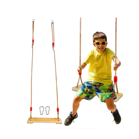Easy-To-Install Strong Wooden Swing Seat