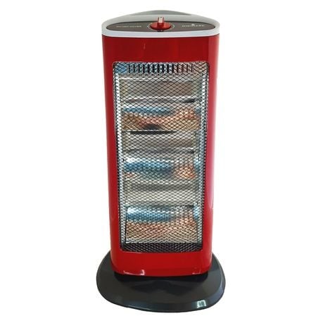 Digimark 3 Bar Wide-Angle Oscillating Heater - High-Efficiency Heater - Black