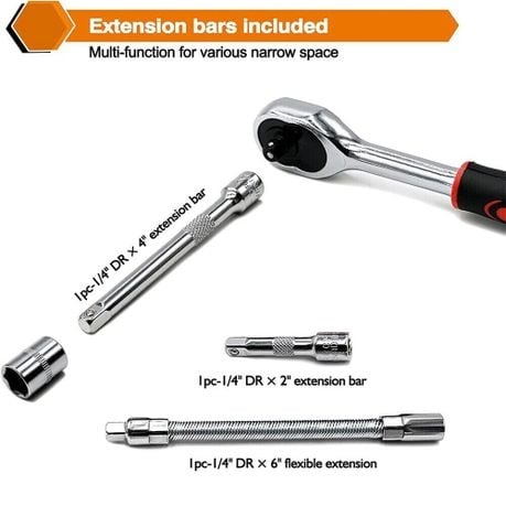 46 Piece Set Of Car Repair Socket WrenchTools AD-120