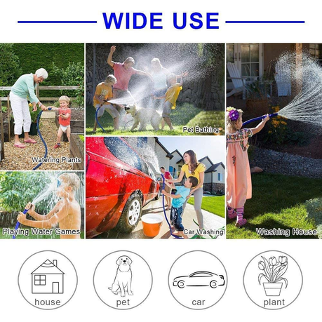 Garden Hose Expandable Hose Pipe 30 Meters Flexible - Blue