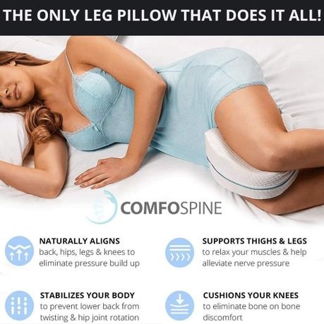 Orthopedic Knee Pillow Pain Relief Leg Pillow for Side Sleeper