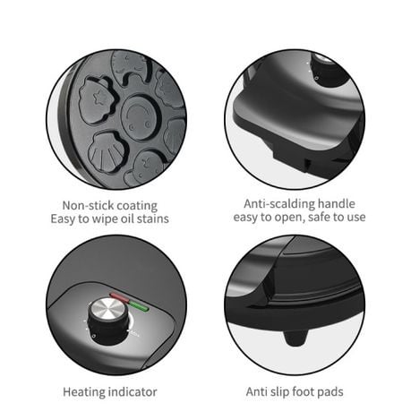 7-Shaped Animal Electric Waffle Maker Nonstick Breakfast & Cake Maker